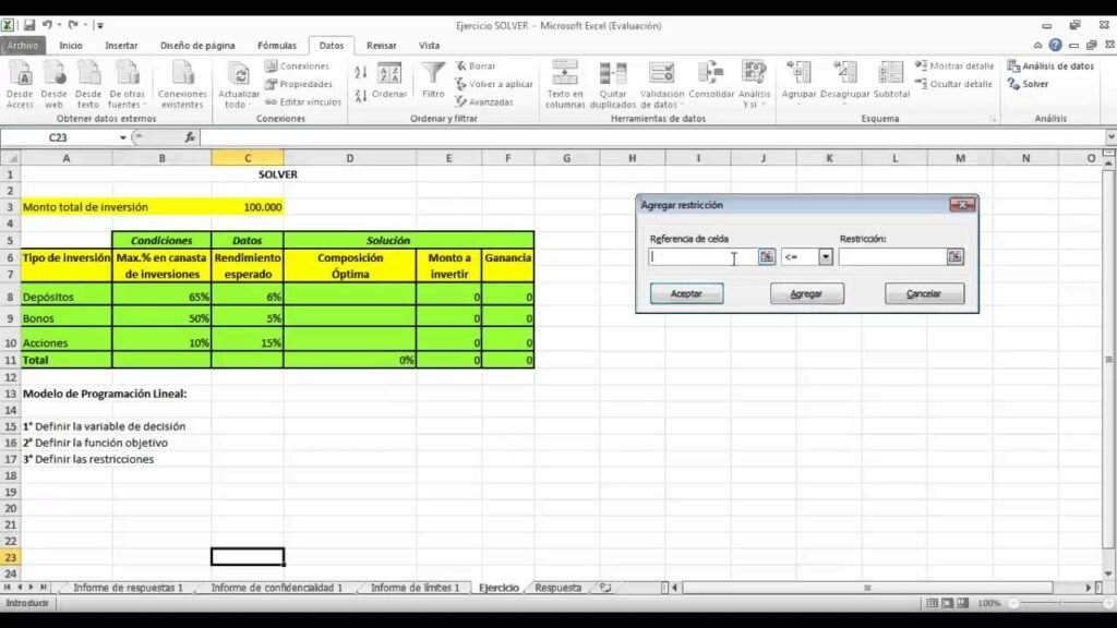 Qué es y para qué sirve la herramienta Solver en Excel